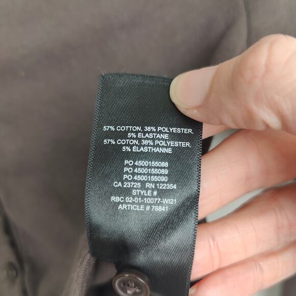 Aritzia Sunday Best BestHug Apple Longsleeve Top Womens XS Brown Button Up Y2K - Picture 6 of 7